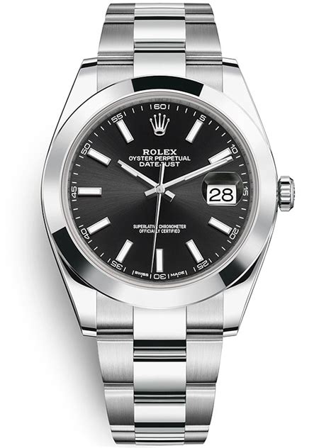 rolex datejust 41 steel black dial|Rolex Datejust 41 for sale.